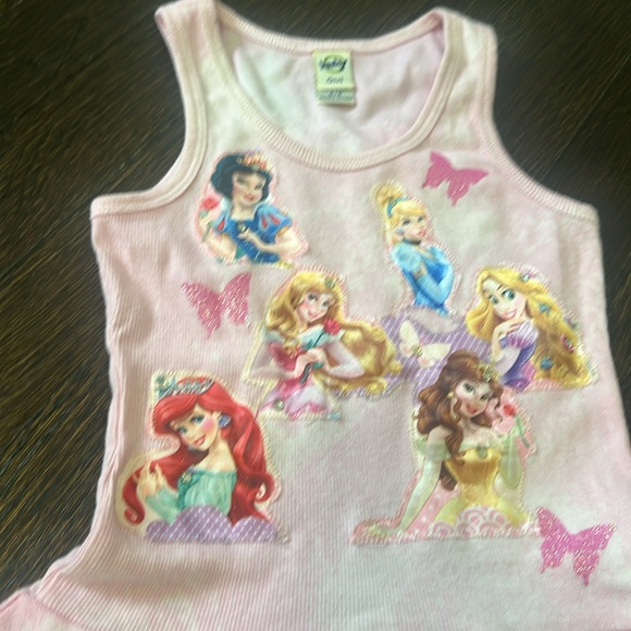 Custom Princess Patch Tank Dress Size 5/6 - Picture 2 of 5